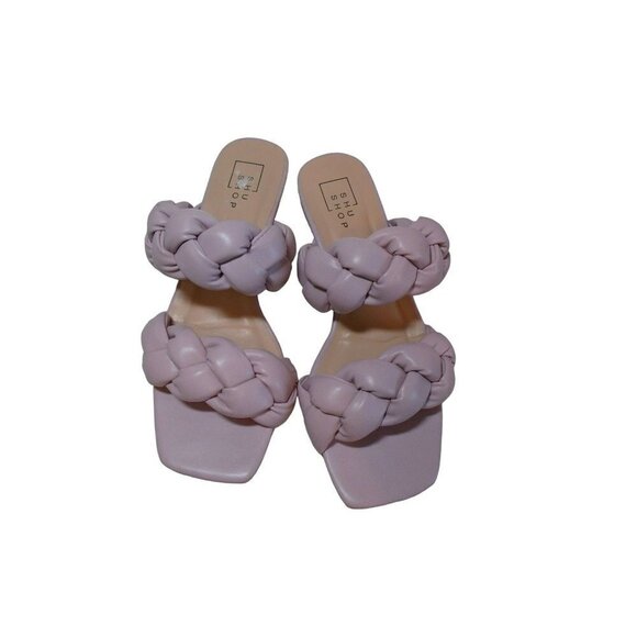 Shu Shop Braided Slide Slip on Sandal Blush Pink SZ 9 - Picture 1 of 8